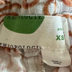 Anthropologie Jolene Linen Shorts Terracotta